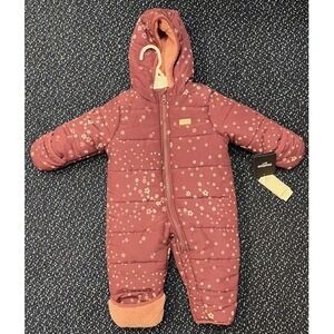 OshKosh B'gosh Baby Snowsuit -purple with flowers- 6M